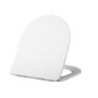 ONLY OPENED - White Round Soft Close Toilet Seat with Quick Release - Roma