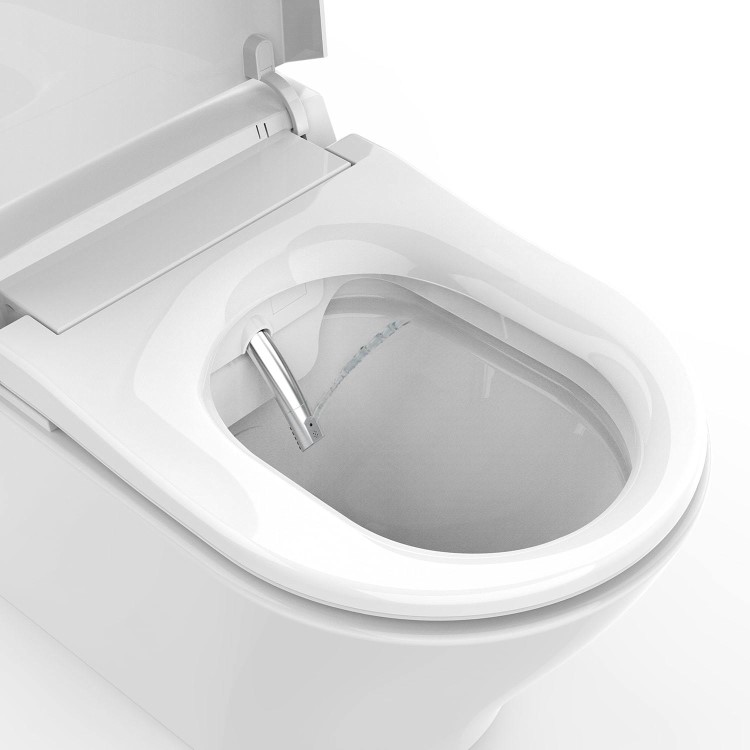 GRADE A1 - Wall Hung Smart Bidet Japanese Toilet with Heated Seat - Purificare