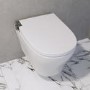 GRADE A1 - Wall Hung Smart Bidet Japanese Toilet with Heated Seat - Purificare