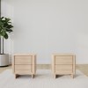 Light Wood Pair of Bedside Tables - Emile Sustainable Furniture