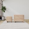 Light Wood Bedside Table and Chest of Drawers Set - Emile Sustainable Furniture