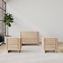 BUN/EML002/87483 Light Wood 3 Piece Bedroom Furniture Set - Emile Sustainable Furniture