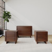 Dark Wood 3 Piece Bedroom Furniture Set - Emile Sustainable Furniture Dark Wood 3 Piece Bedroom Furniture Set - Emile Sustainable Furniture