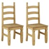 Emerson Solid Pine Dining Set with Bench &amp; 2 Corona Chairs