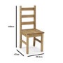 Emerson Solid Pine Rectangle Dining Table with 2 Benches & 2 Dining Chairs