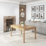 Emerson Solid Pine Rectangle Dining Table with 2 Benches & 2 Dining Chairs