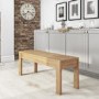Emerson Solid Pine Rectangle Dining Table with 2 Benches & 2 Dining Chairs