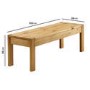 Solid Pine Dining Table with 2 Matching Benches and Chairs - Seats 6 - Emerson