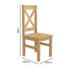 Solid Pine Dining Table with 2 Matching Benches and Chairs - Seats 6 - Emerson
