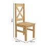 Solid Pine Dining Table with 2 Matching Benches and Chairs - Seats 6 - Emerson