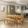 Solid Pine Dining Table with 2 Matching Benches and Chairs - Seats 6 - Emerson