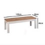 Grey & Solid Pine Dining Table with 2 Chairs & 2 Benches - Emerson