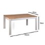 Grey & Solid Pine Dining Table with 2 Chairs & 1 Grey Storage Bench - Emerson