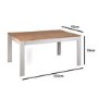 Emerson Grey & Pine Dining Table with 2 Chairs & 1 Bench