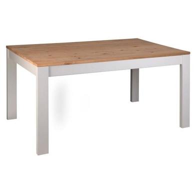 Grey & Solid Pine Dining Table with 2 Chairs & 1 Grey Storage Bench - Emerson