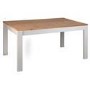 Grey & Solid Pine Dining Table with 2 Chairs & 1 Grey Storage Bench - Emerson