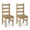 Grey &amp; Solid Pine Dining Table with 2 Chairs &amp; 1 Grey Storage Bench - Emerson