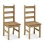 Grey & Solid Pine Dining Table with 2 Chairs & 1 Grey Storage Bench - Emerson