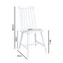 Solid Pine & White Dining Table with 2 White Spindle Dining Chairs & a Matching bench - Emerson