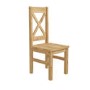 Set of 4 Pine Cross Back Dining Chairs - Emerson