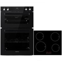 electriQ Built-In Double Oven and Induction Hob Pack