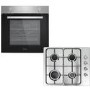 electriQ Stainless Steel Single Oven and Gas Hob Pack