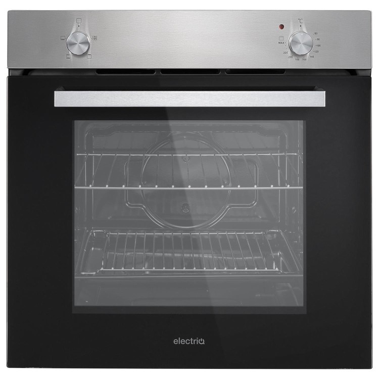 electriQ Stainless Steel Single Oven and Gas Hob Pack