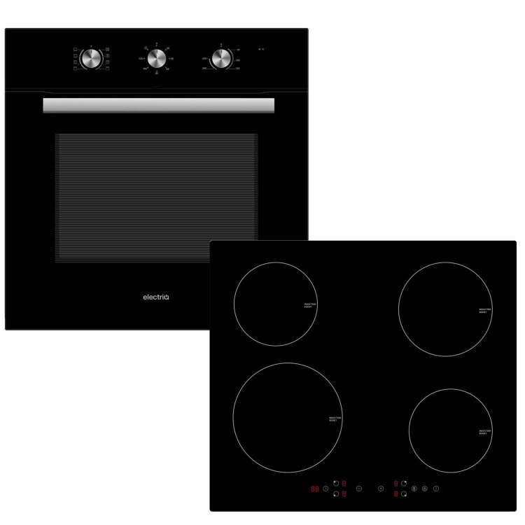 electriQ Plug In Electric Oven and Induction Hob Pack