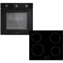 BUN/EQOVENM2BLK/90822 electriQ Single Oven and Induction Hob Pack