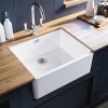 Single Bowl White Ceramic Belfast / Butler Kitchen Sink - Taylor &amp; Moore Esme