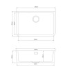Single Bowl White Ceramic Belfast / Butler Kitchen Sink - Taylor &amp; Moore Esme