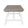 Extendable Wood Dining Table in White & Grey Wash with 2 Chairs & 1 Bench - Fawsley