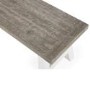 Extendable Wood Dining Table in White & Grey Wash with 4 Chairs & 1 Bench - Fawsley