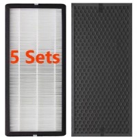 electriQ 5 x 2-in-1 HEPA / Carbon Filter Pack for EAP300PM2.5HC Air Purifier