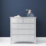 Grey Wardrobe and Chest of Drawers Set - Finch