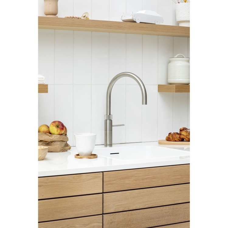 Quooker Fusion Tap Round Stainless Steel + Pro3 3L Boiling Water Tank