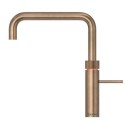 BUN/FNSPTB/98421 Quooker Fusion Instant Boiling Water Tap Square Patinated Brass and Combi+ 7L Boiling Water Tank