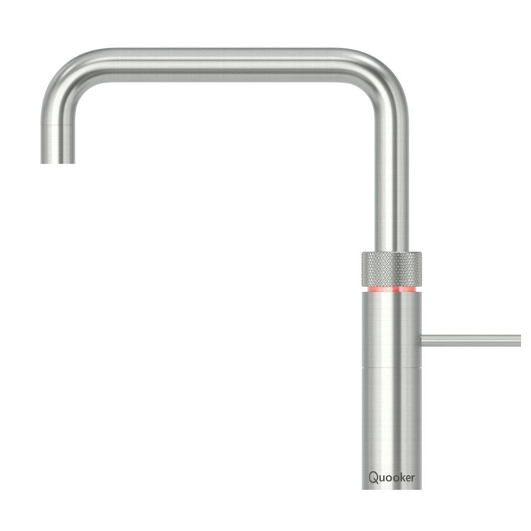 Quooker Fusion Tap Square Stainless Steel + Pro3 3L Boiling Water Tank