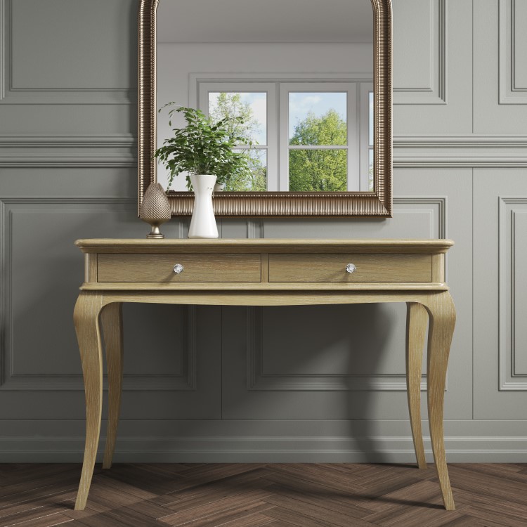 Fonteyn Solid Oak Console Table - French Style