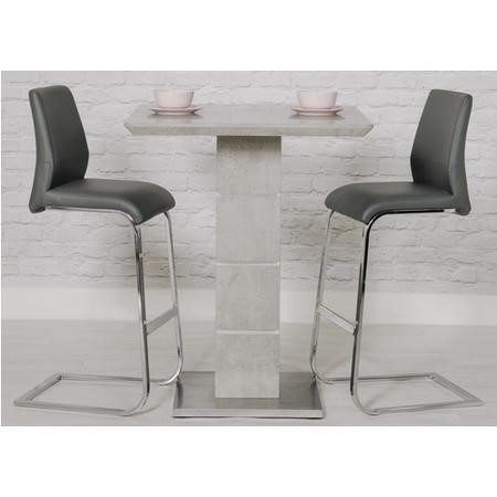 Breakfast bar table grey deals