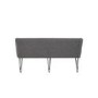 Large Grey Corner Dining Bench Set with Studded Back