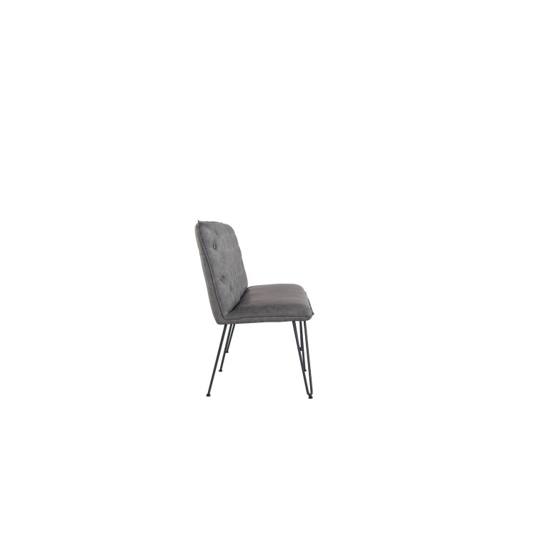 Large Grey Corner Dining Bench Set with Studded Back