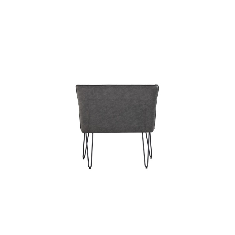 Large Grey Corner Dining Bench Set with Studded Back