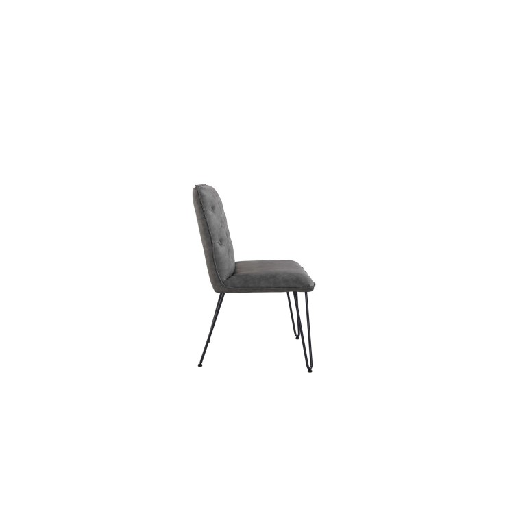 Large Grey Corner Dining Bench Set with Studded Back