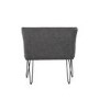 Large Grey Corner Dining Bench Set with Studded Back