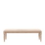 Large Oak Hallway Bench with Bobbin Detail - Artisan - Caspian House