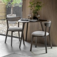 Oval Dining Table Set with 2 upholstered  chairs - Siya