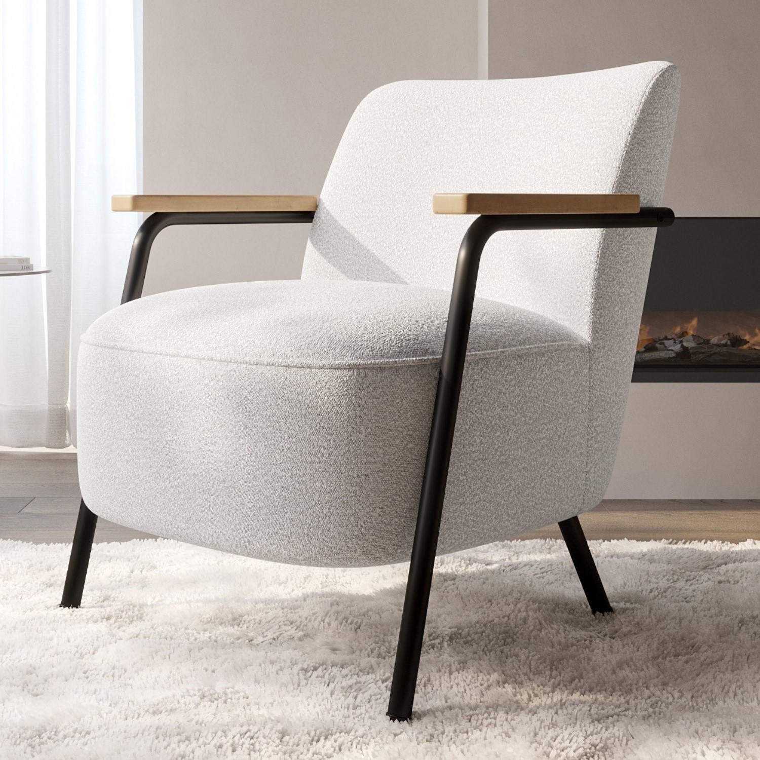 Scandi accent chair 2025