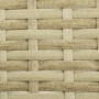 4 Piece Rattan Conservatory Furniture Set with Grey Cushions & Table