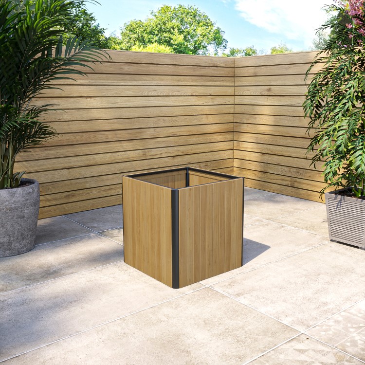 Square Wooden Garden Planter - 55 x 55cm Como